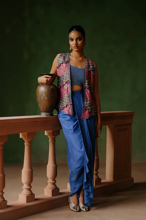 LEENA JACKET BUSTIER SKIRT SET