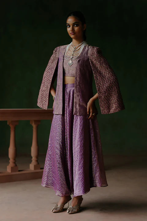 HOOR JACKET BUSTIER DHOTI SET